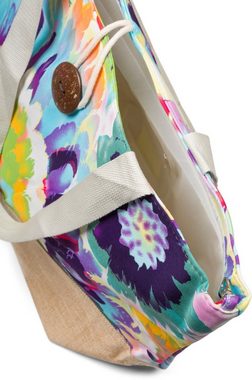 styleBREAKER Strandtasche (1-tlg), Strandtasche mit Blumen Muster