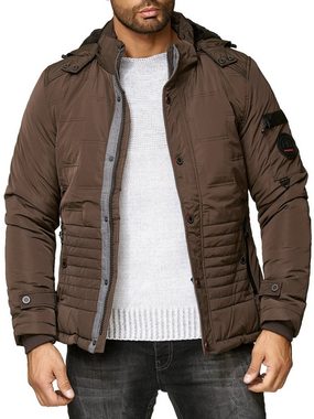 Reslad Winterjacke Herren-Jacke Winterjacke Männer-Jacke Parka Kapuze warme gesteppte Jacke mit Kapuze