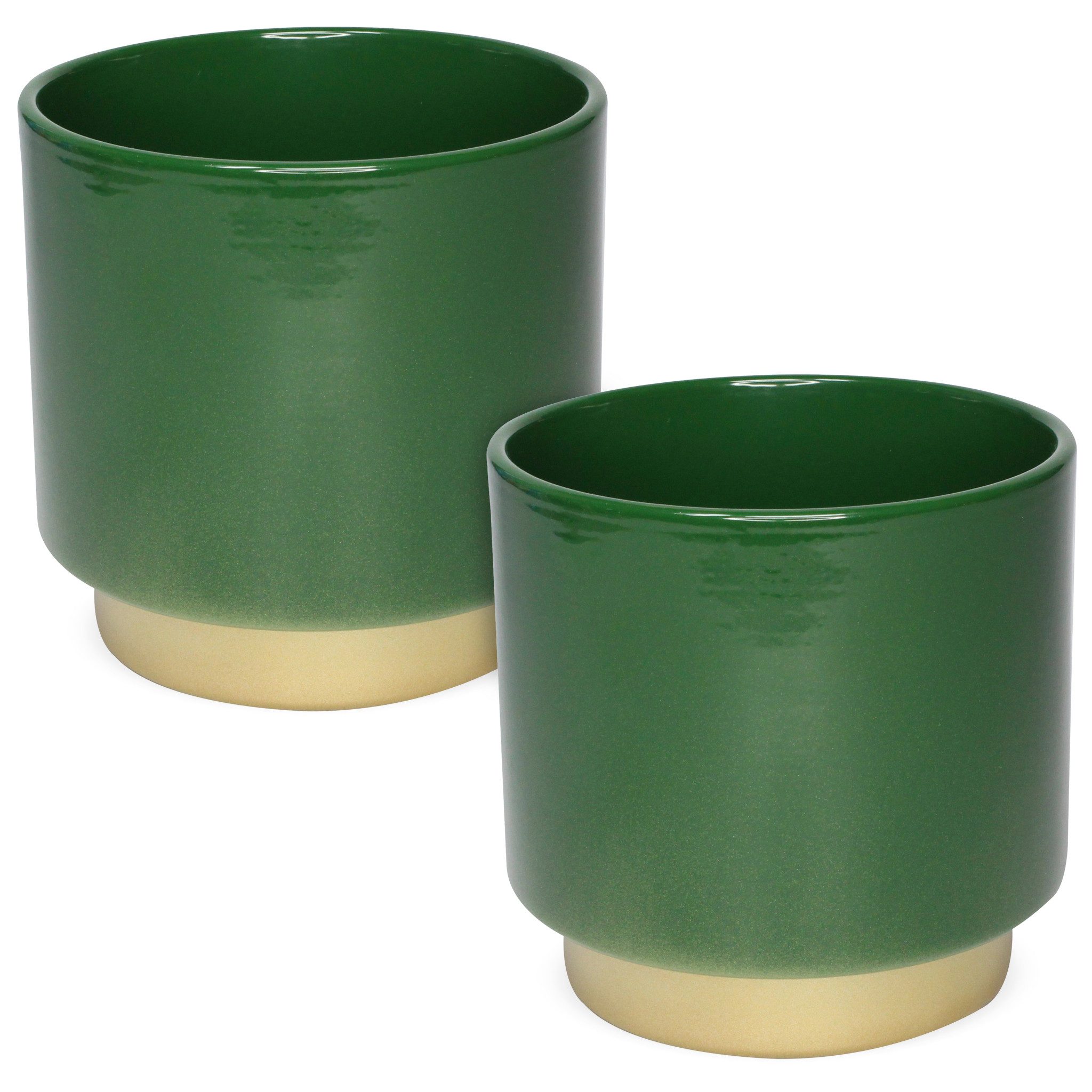 matches21 HOME & HOBBY Blumentopf Blumentöpfe 2er Set aus Keramik in Ø 10,5 günstig online kaufen