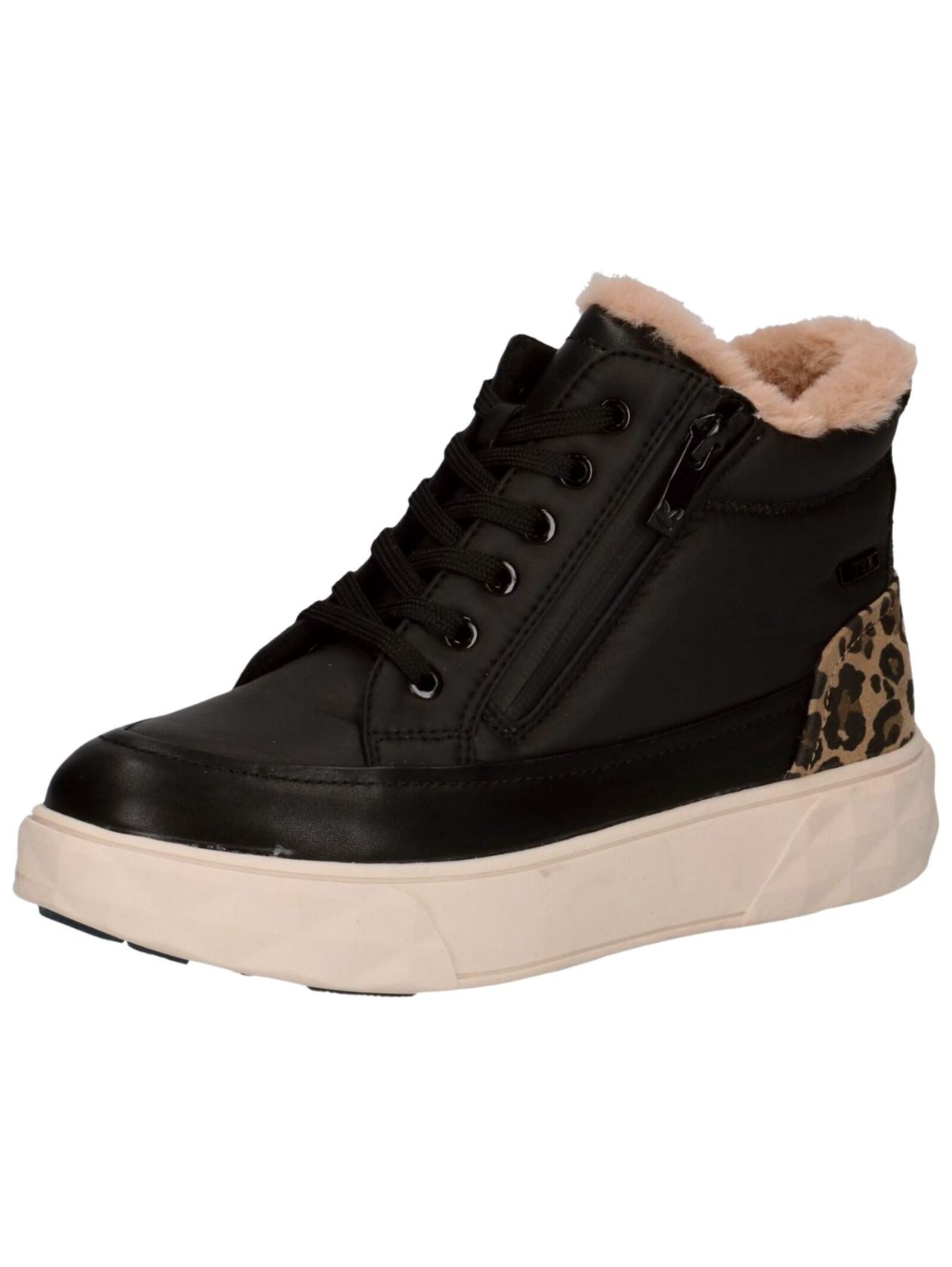Stiefelette Synthetik/Textil . Schnürstiefelette
