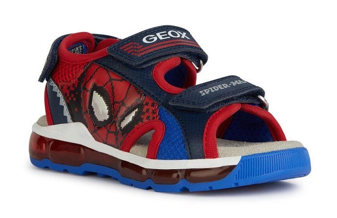 Geox J SANDAL ANDROID BOY Sandale, Sommerschuh, Klettschuh, Sandalette, mit cooler Blinkfunktion