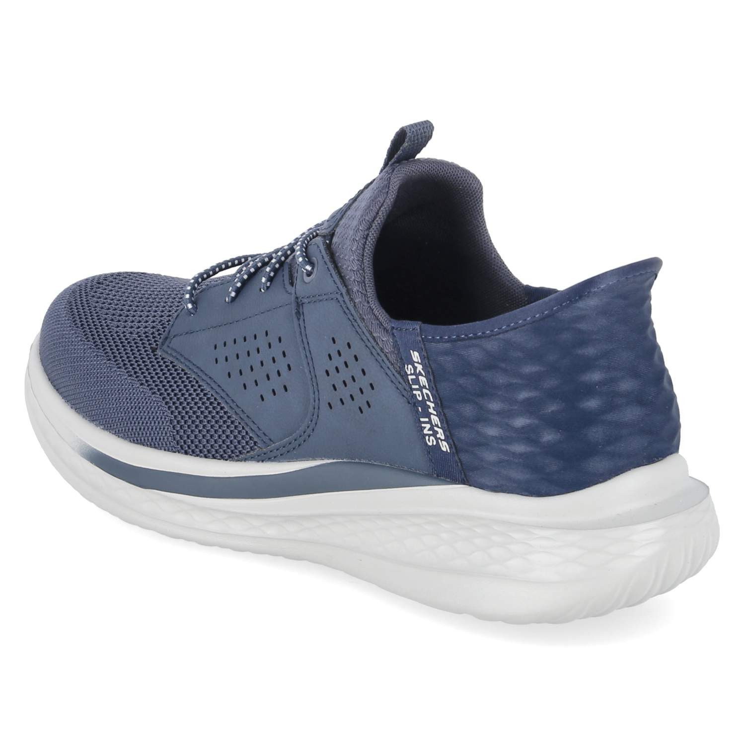 Skechers Skechers Slipper 210889 NVY Herren Textil & Synthetik blue Schnürschuh – Bild 3 von 5