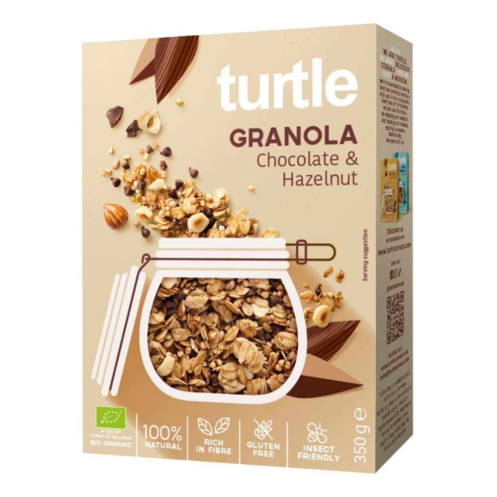 TURTLE Cerealien Granola Chocolate & Hazelnut - Müsli mit Schokolade und Haselnuss 350g