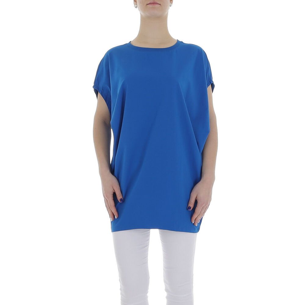 Ital-Design Tunikashirt Damen Freizeit (85987278) Stretch Top & Shirt in Blau