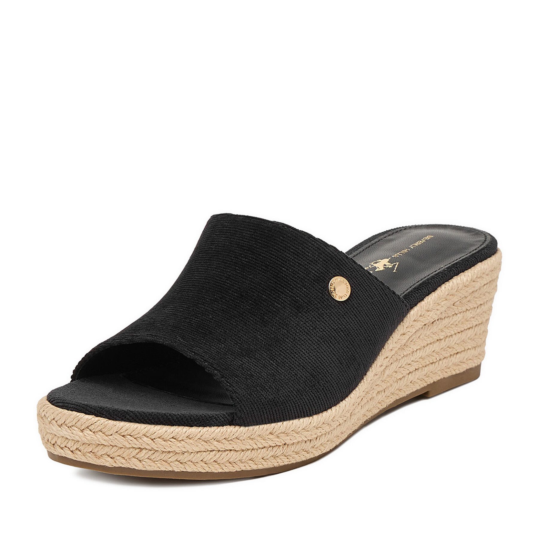 BEVERLY HILLS POLO CLUB Schwarze Flip-Flops für Damen des Beverly Hills Polo Club Badepantolette