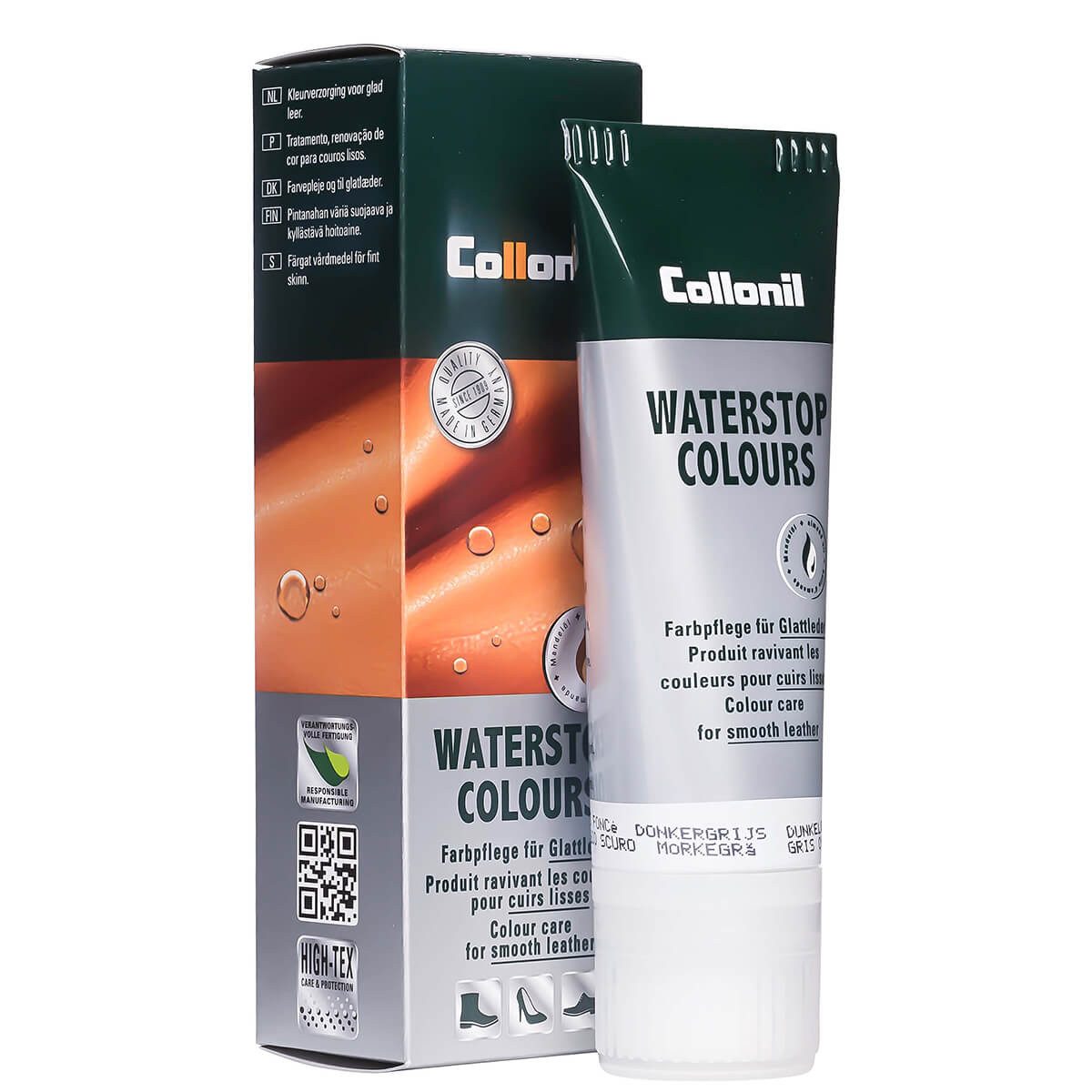 Collonil Waterstop Colours - Farbige Pflege- und Imprägniercreme für Glattleder Schuhcreme