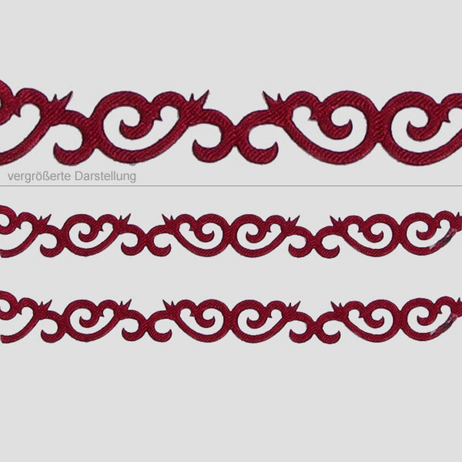 Deko AS Dekoband SekleBo® Selbstklebende Minibordüre - Bordeaux - 10 mm breit - ca. 9, selbsthaftend