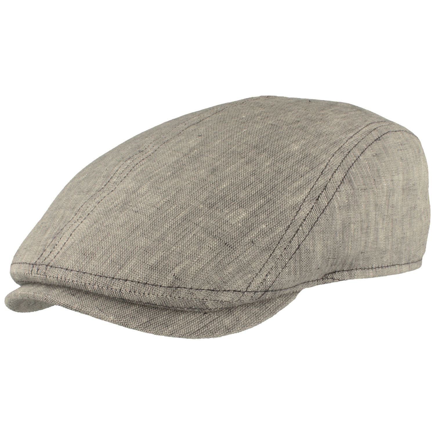 Breiter Schiebermütze Feine sportive Sommer Cap aus 100% Leinen günstig online kaufen