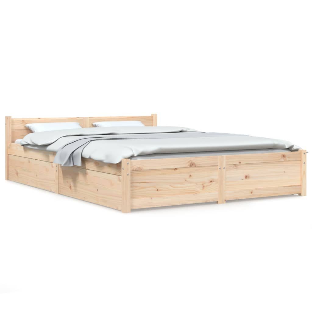 vidaXL Bett Bett mit Schubladen 120x200 cm