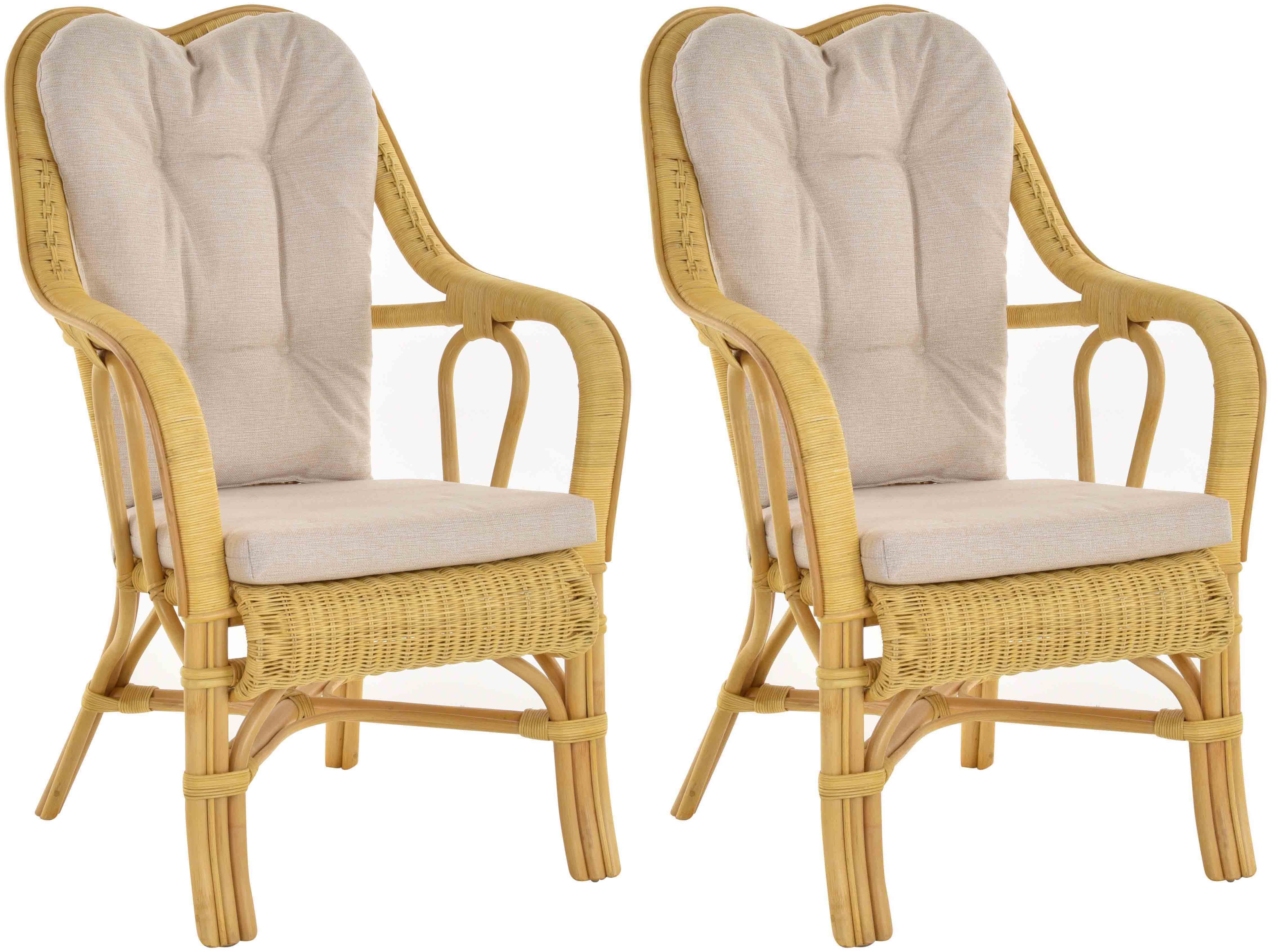 Krines Home Loungesessel Set/2 Rattan Wintergartensessel günstig online kaufen