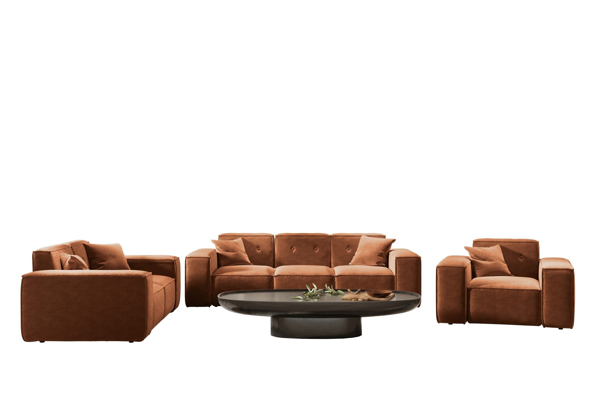 Fun Möbel Polstergarnitur Sofaset Designersofa CESINA günstig online kaufen