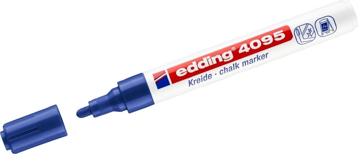 edding Filzstift Kreidemarker edding 4095 2-3mm blau