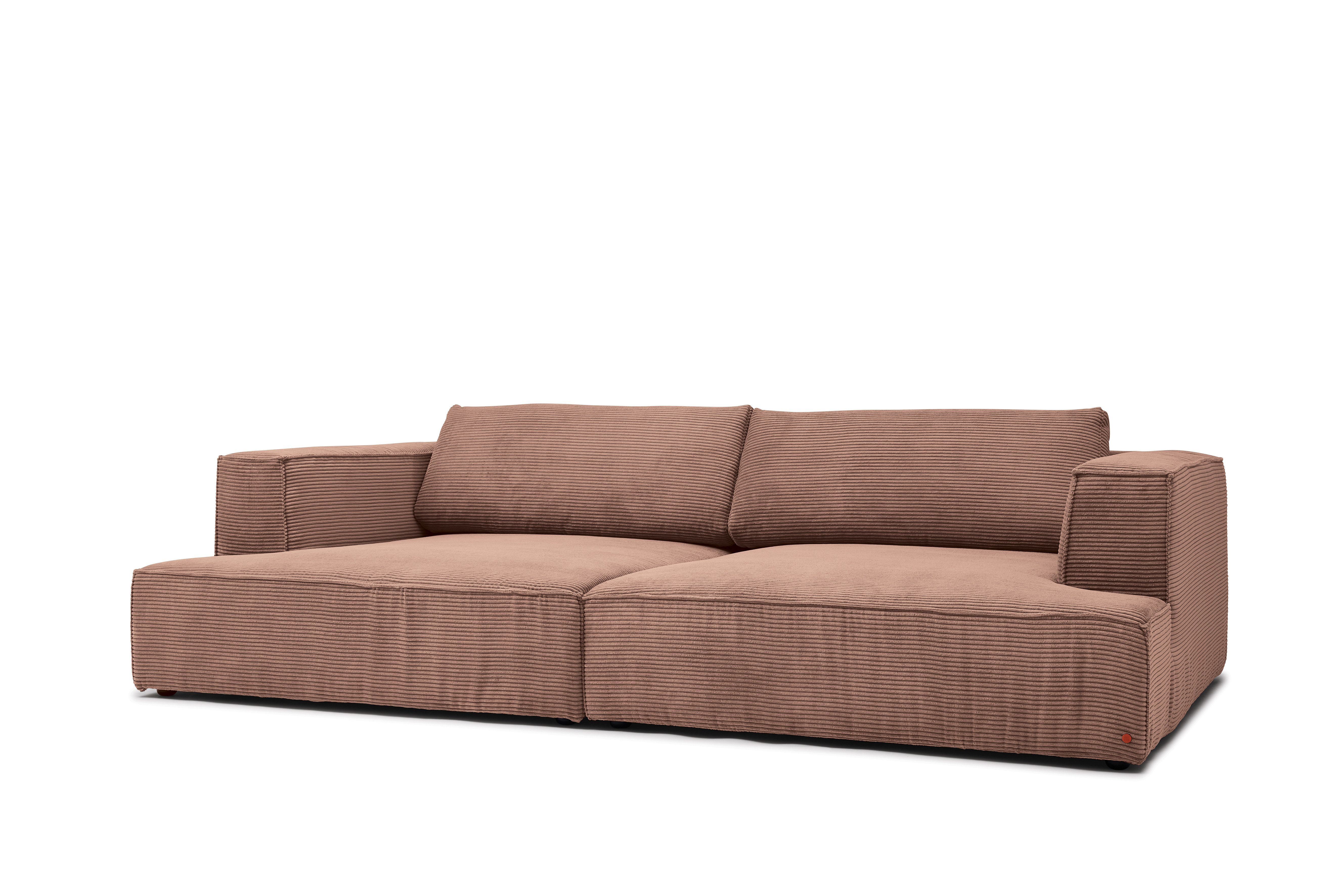 HOME OF COLORS Big-Sofa BIG CUBE – das kubische Megasofa mit extra-tiefem, soften Sitzgefühl, in weichem Cordstoff und vielen schönen Farben