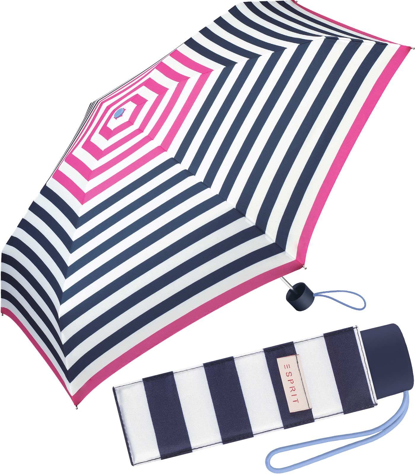 Taschenregenschirm kleiner, handlicher Schirm für Damen