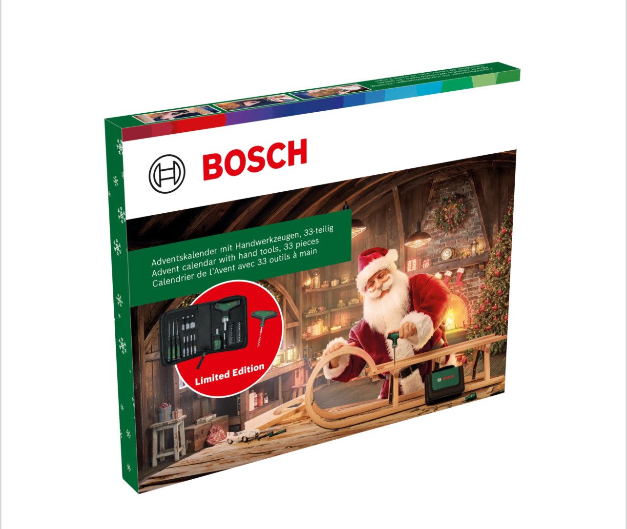 BOSCH Adventskalender Bosch Adventskalender-Set DIY Handwerkzeuge 2024 (33-tlg)
