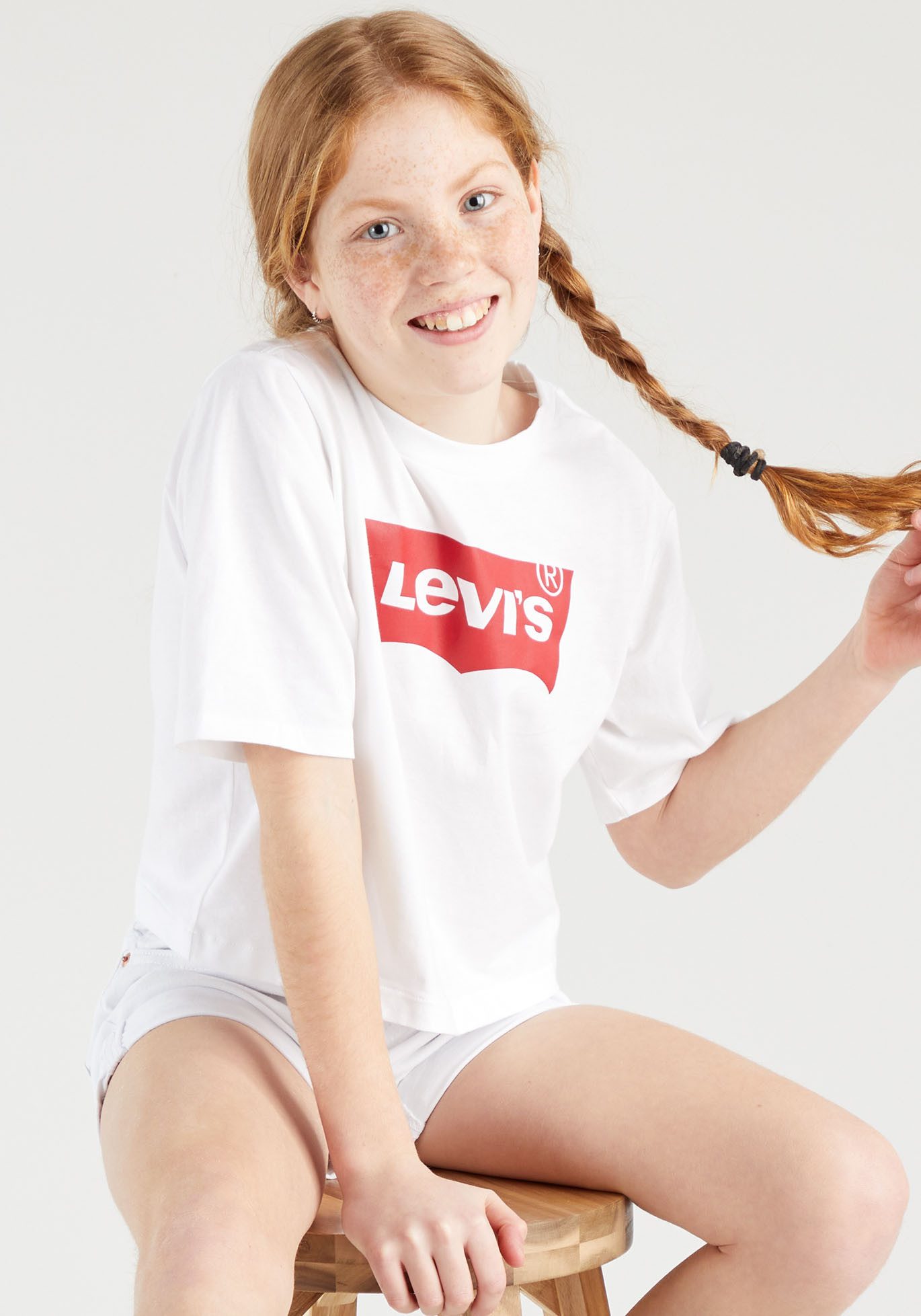 Levi's® Kids T-Shirt BATWING CROPPED TEE for GIRLS