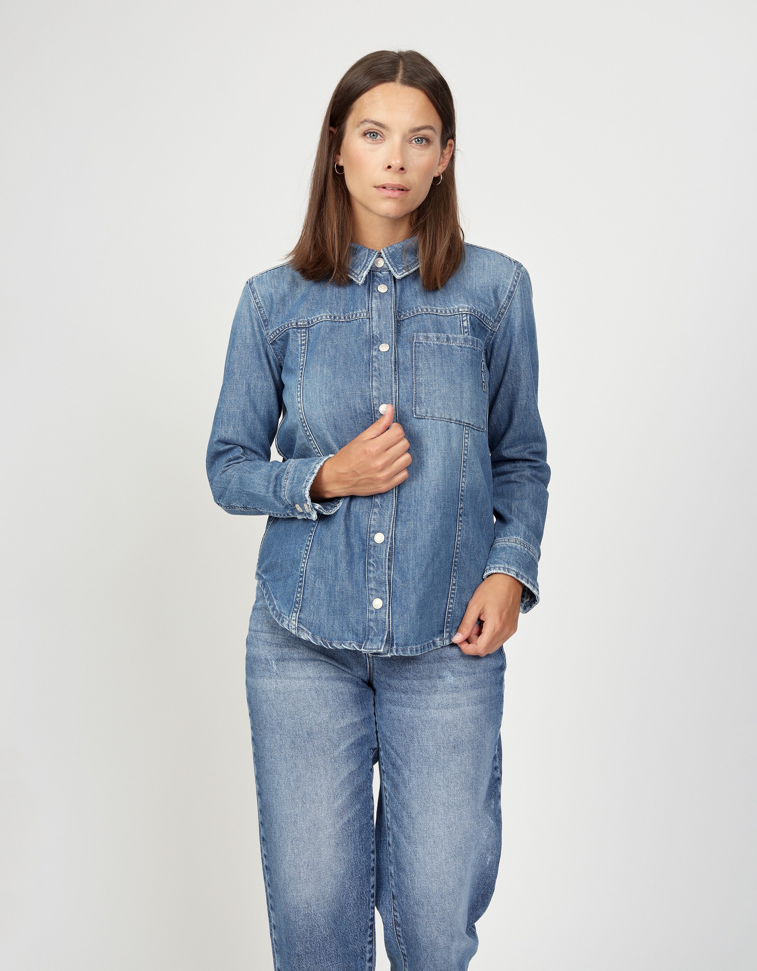 GANG Hemdbluse 94LIV SHIRT in lockerer günstig online kaufen