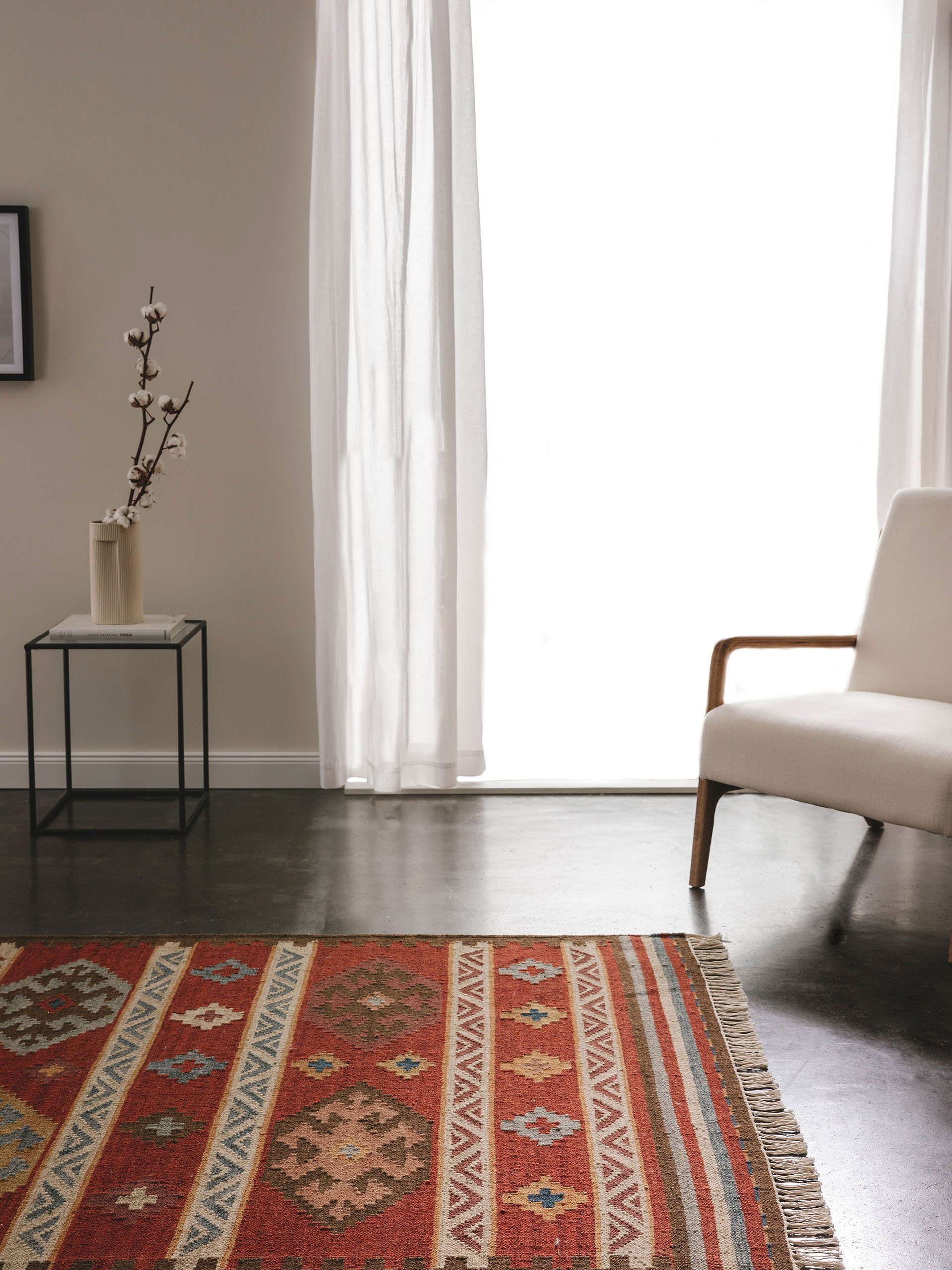 benuta Teppich Zohra, rechteckig, Höhe: 5 mm, Wolle, handgewebt,  Kelim, Et günstig online kaufen