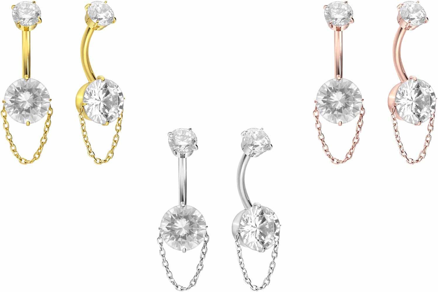 PIERCINGLINE Bauchnabelpiercing Titan Bananabell mit Innengewinde günstig online kaufen