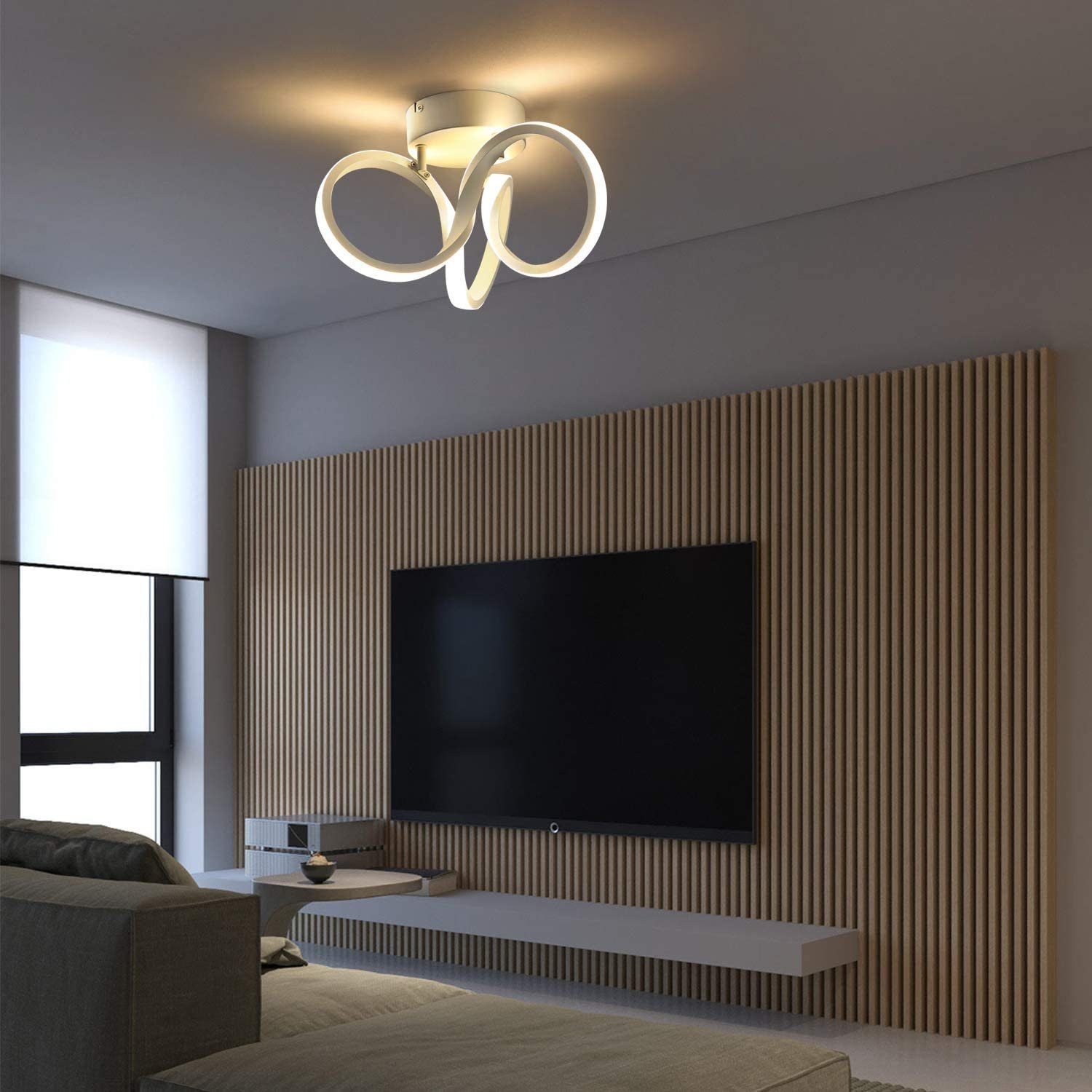 ZMH Deckenbeleuchtung, wohnzimmer integriert LED LED Deckenleuchte schlafzimmer Deckenlampe fest Weiß