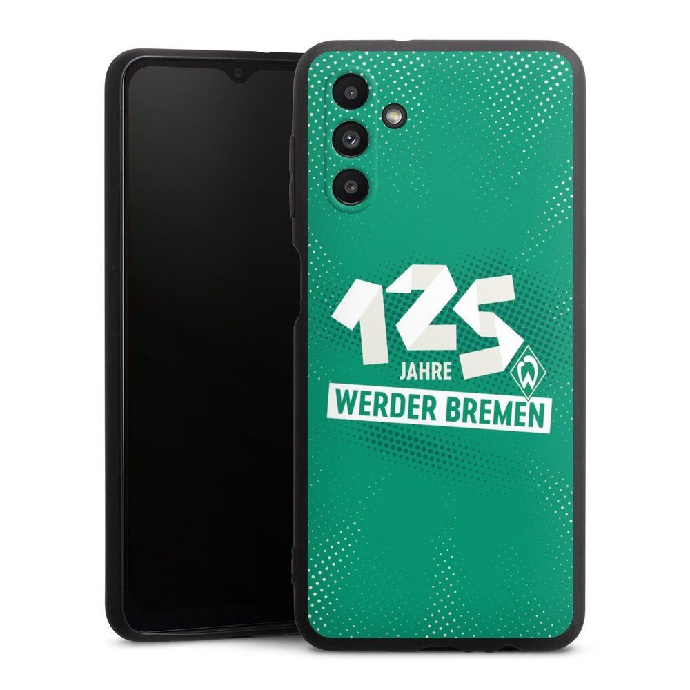DeinDesign Handyhülle 125 Jahre Werder Bremen Offizielles Lizenzprodukt, Samsung Galaxy A13 5G Silikon Hülle Premium Case Handy Schutzhülle