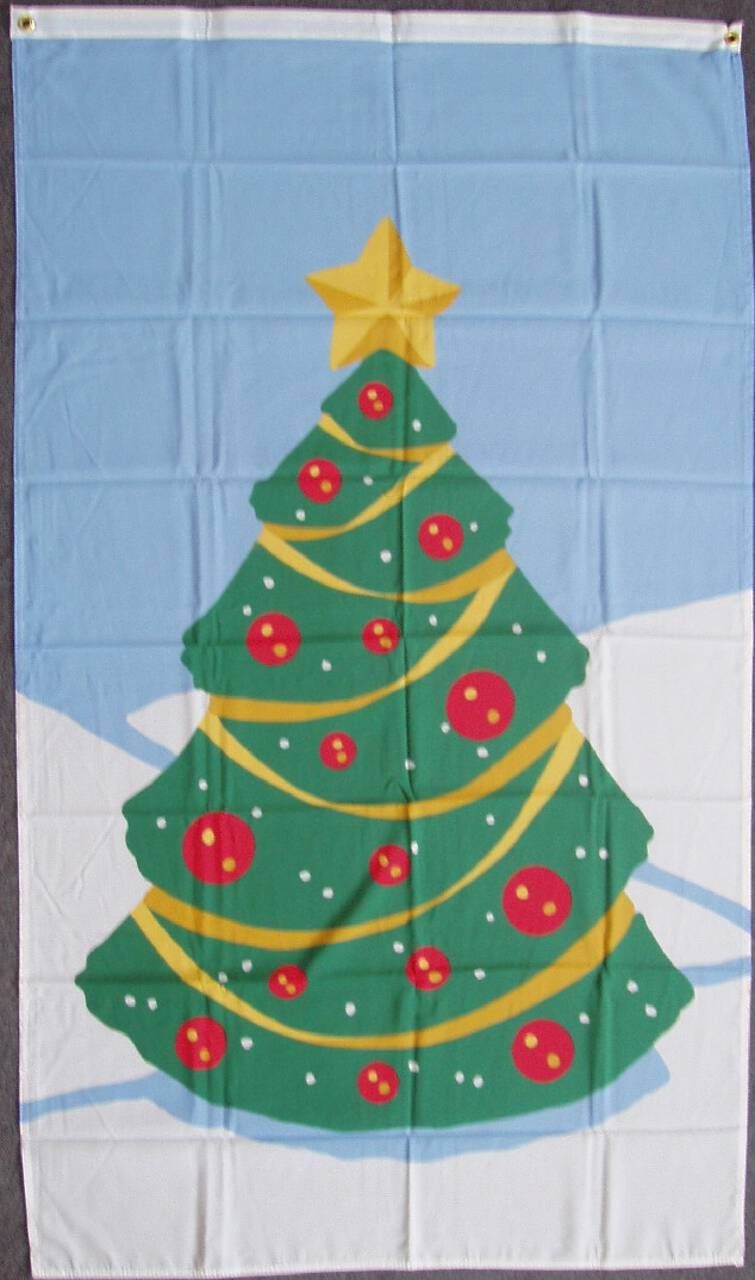 flaggenmeer Flagge Weihnachtsbaum Banner 80 g/m²