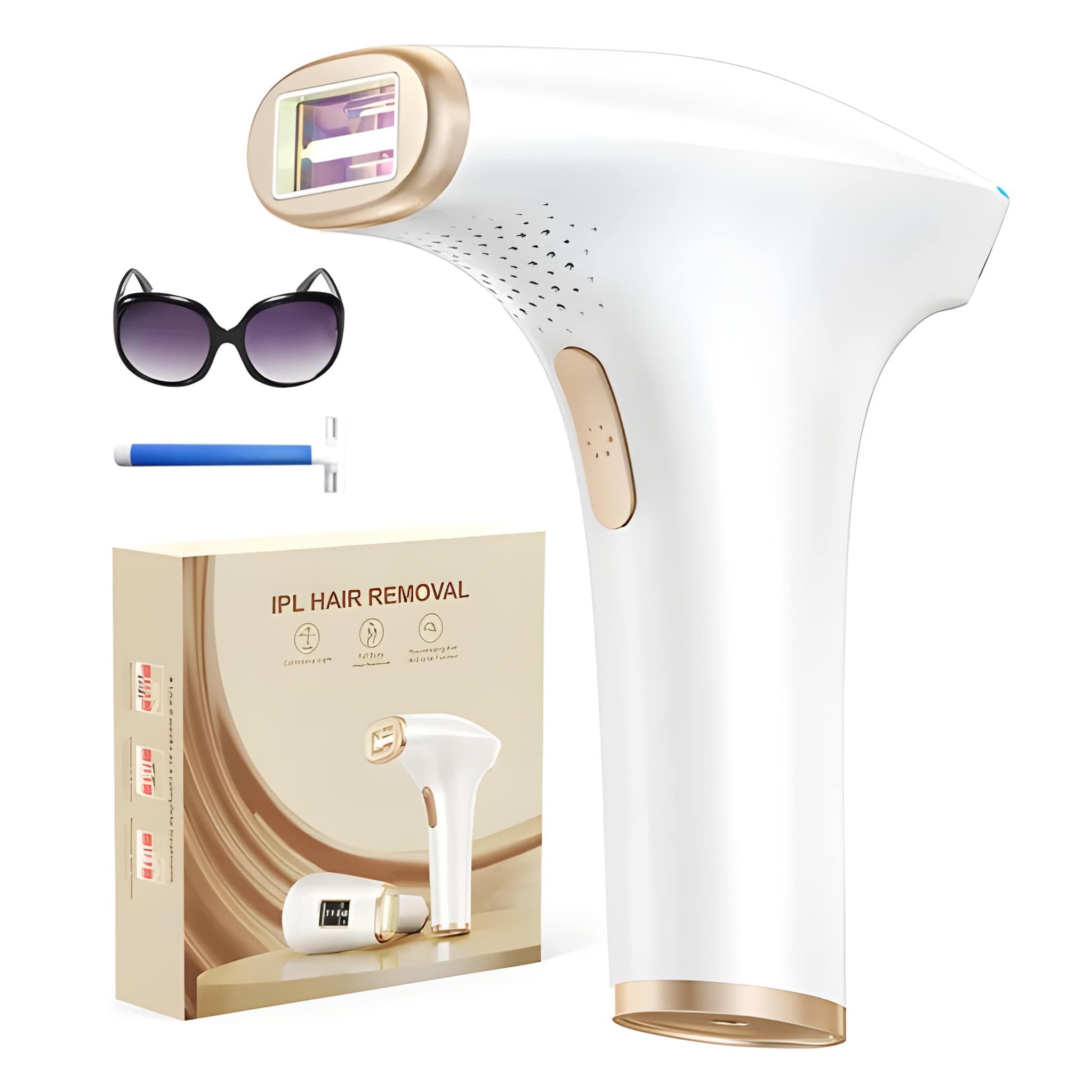 Athlix IPL-Haarentferner IPL-Haarentferner Laser, Schmerzfreies Haarentfernungsgerät Epilierer, 999999 Lichtimpulse, 999.999 Lichtimpulse - Dauerhafte Schmerzlos Haarentfernung