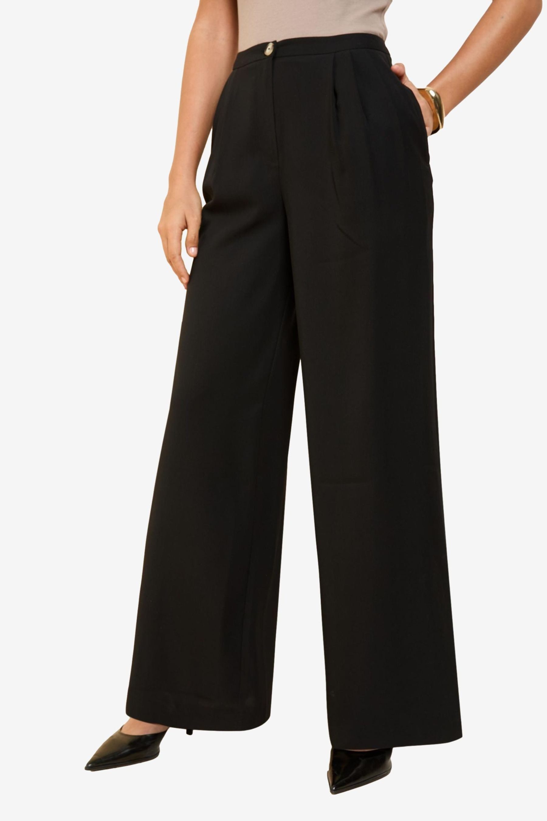 Friends Like These Palazzohose Friends Like These Palazzo-Hose mit Falten (1-tlg)