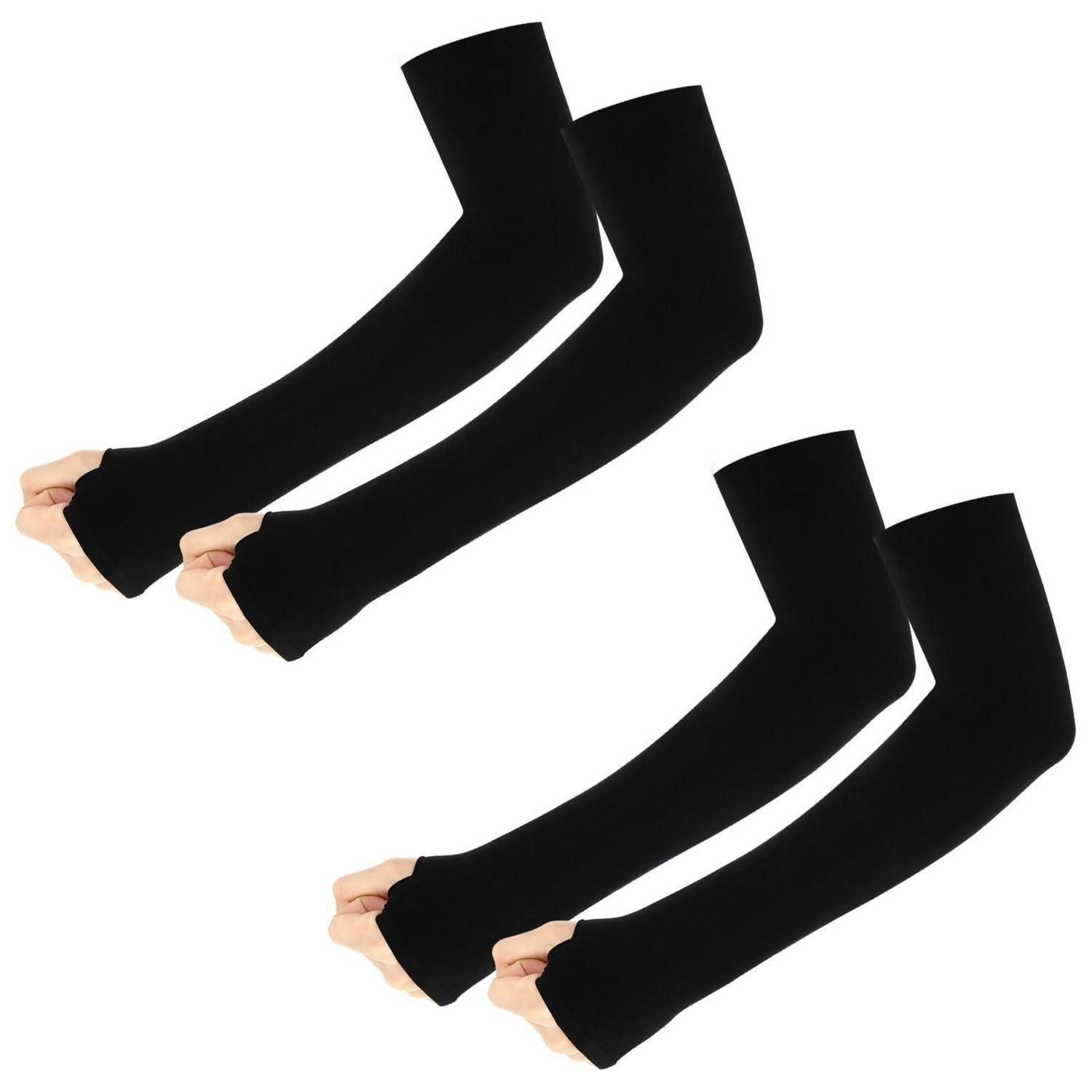 LuxusKollektion Armlinge Arm Sleeve UV Sonnenschutz Schwarz