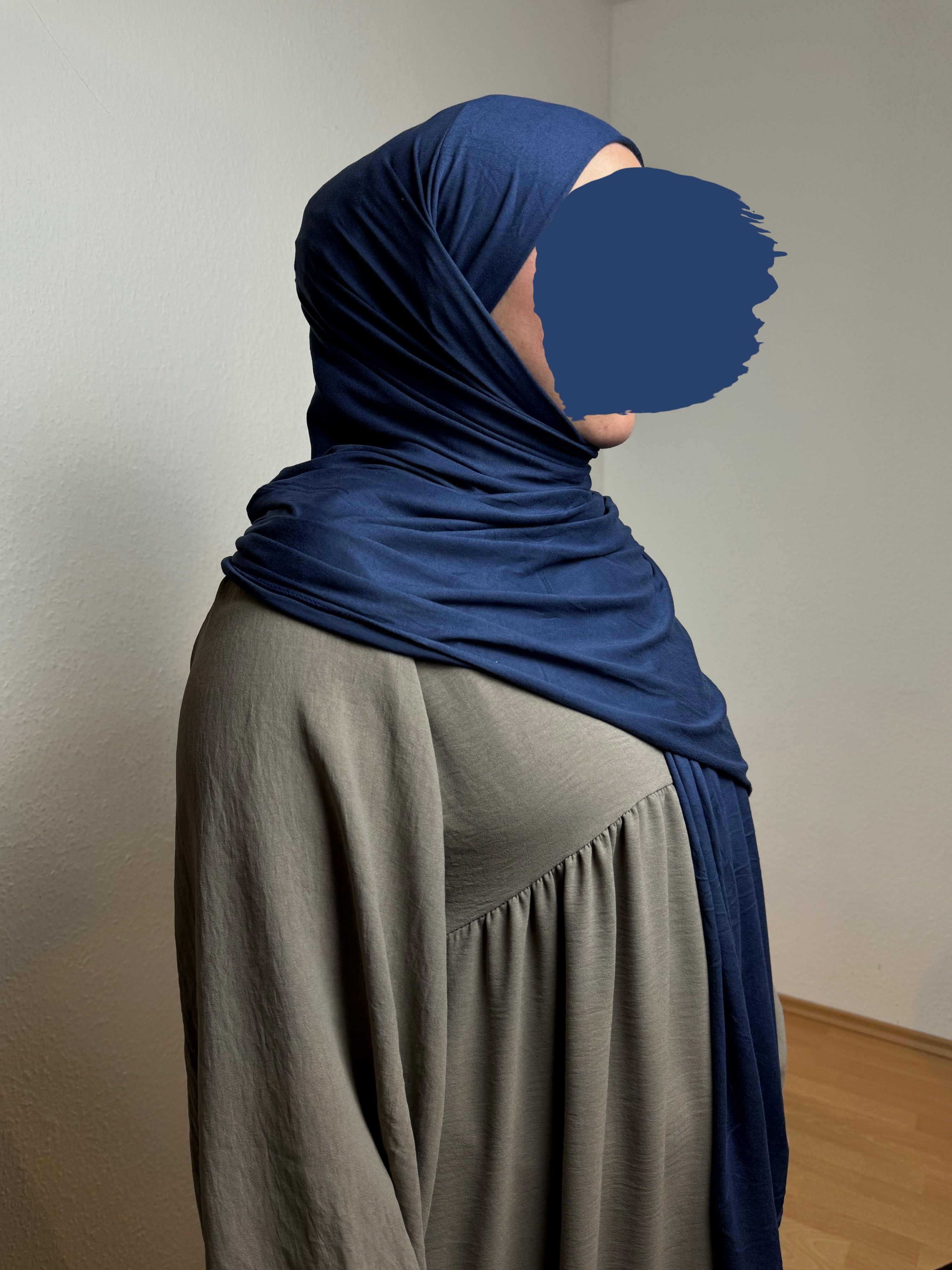 HIJABIFY Hijab Easy Hijab mit integrierter unter Tuch (antirutsch) Jersey-Stoff 2 in 1 Hijab/ Hidschab/ Kopftuch Königs Blau