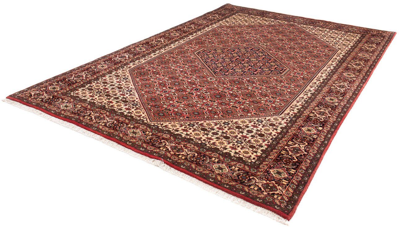 Orientteppich Perser - Bidjar - 297 x 202 cm - dunkelrot, morgenland, rechteckig, Höhe: 15 mm, Wohnzimmer, Handgeknüpft, Einzelstück mit Zertifikat