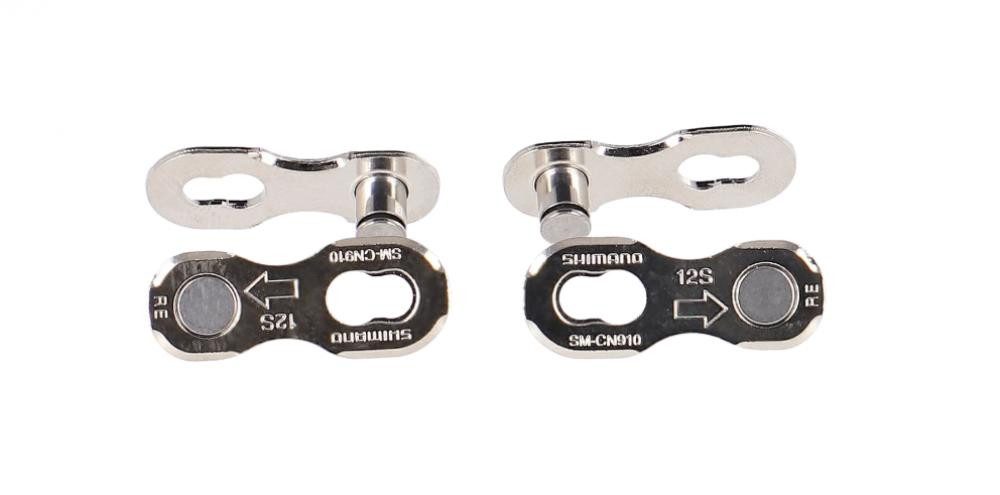 Shimano Fahrradkette SHIMANO 2 Paar Kettenschloss SM-CN910 12-fach - Zuverlässiges Quick-Li