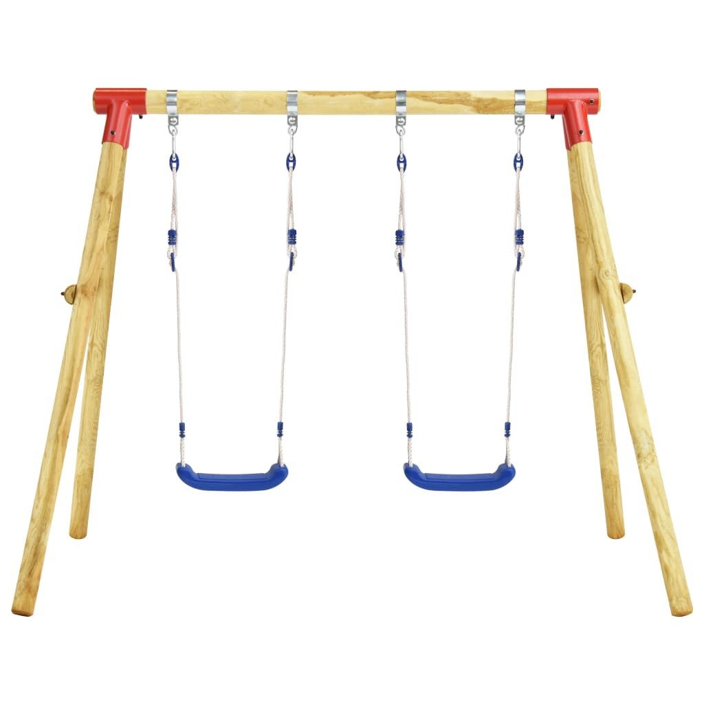 vidaXL Schaukelkombination Schaukelgestell 230x130x166 cm Kiefernholz