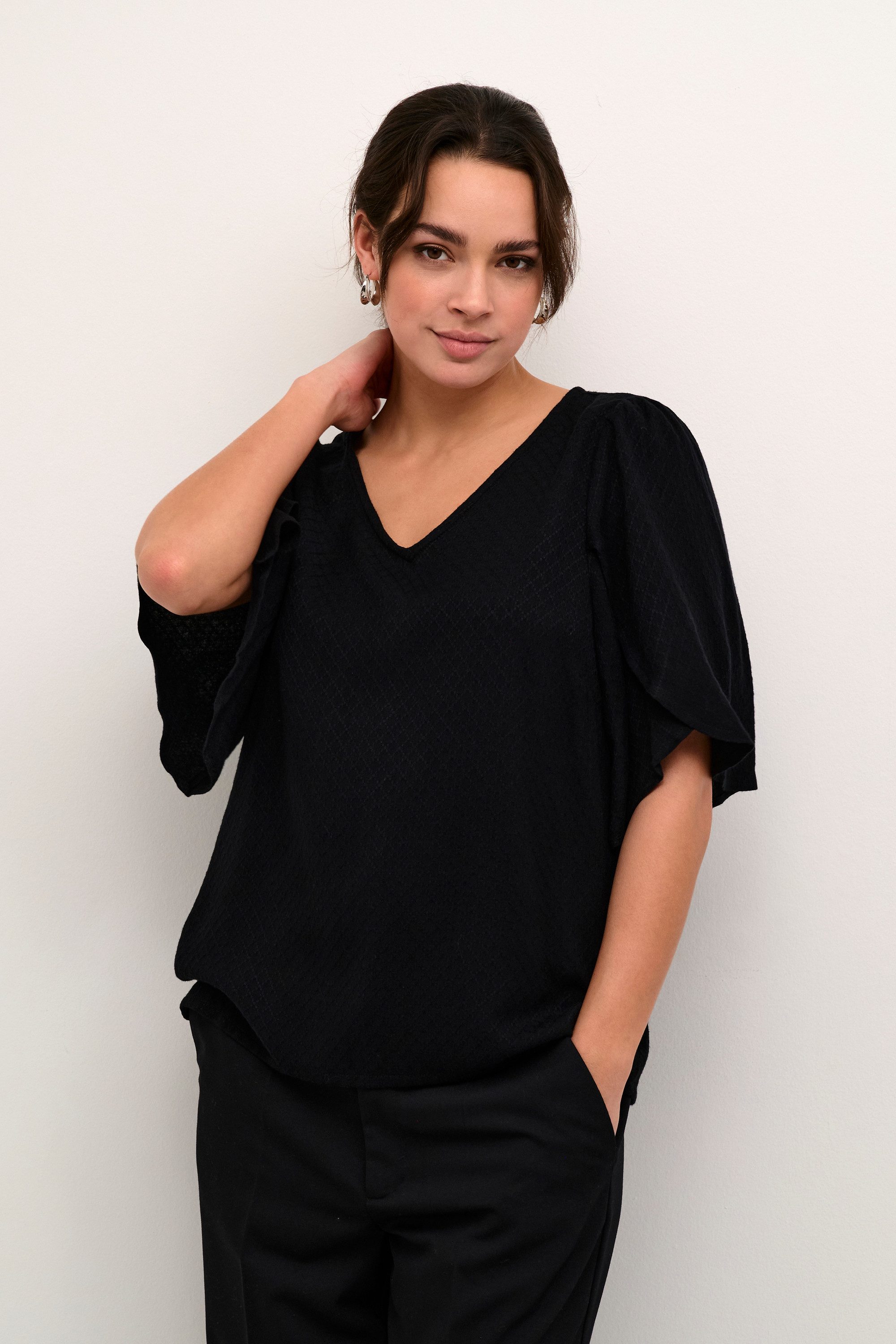 KAFFE Kurzarmbluse Kurzarm-Bluse KAmina. € 49,95