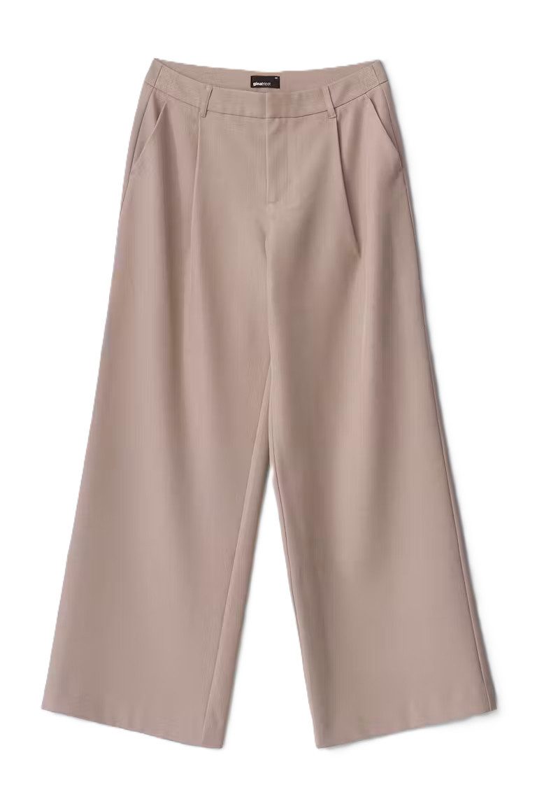 Gina Tricot Palazzohose Mid wide pleated trousers