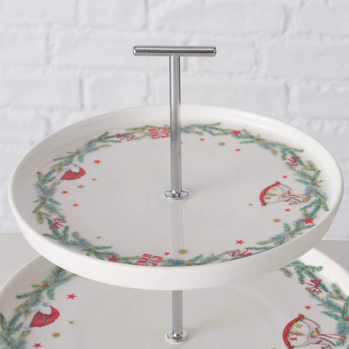 BOLTZE GRUPPE GmbH Etagere FLORENZA, Keramik, (1 Stk., einzeln), zweistöckige Etagere