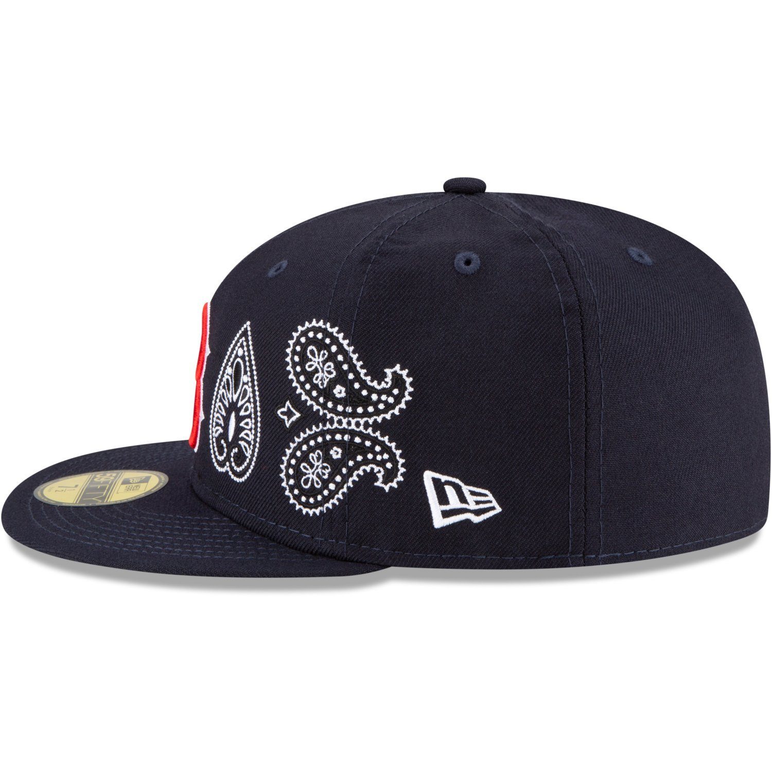 New Era Fitted Cap Red 59Fifty Sox PAISLEY Boston