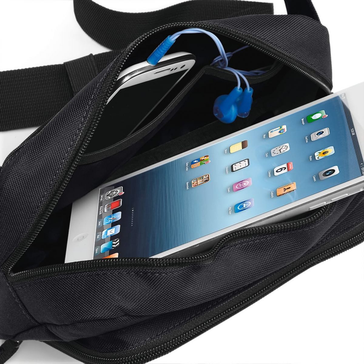 BagBase Bauchtasche Bauchtasche Organiser Waistpack / 24 x 13,5 x 9 cm