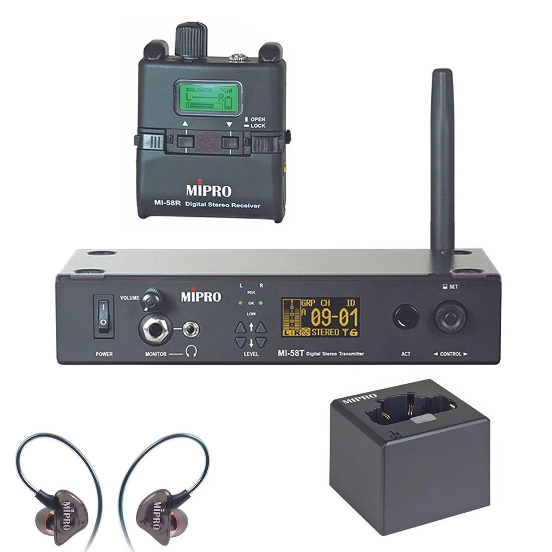 Mipro Audio Mikrofon Mipro MI-58RT In-Ear Monitoring Komplettset