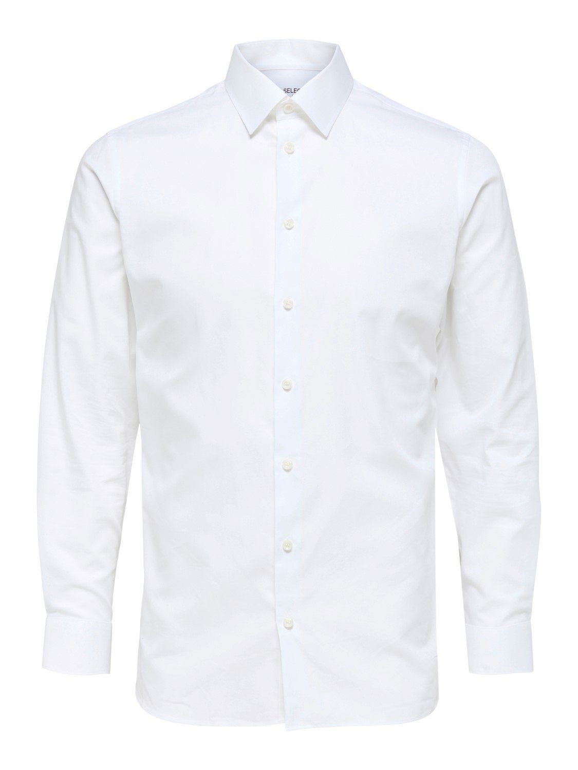 SELECTED HOMME Langarmhemd Bright 16080200 (1-tlg) White SLHSLIMETHAN