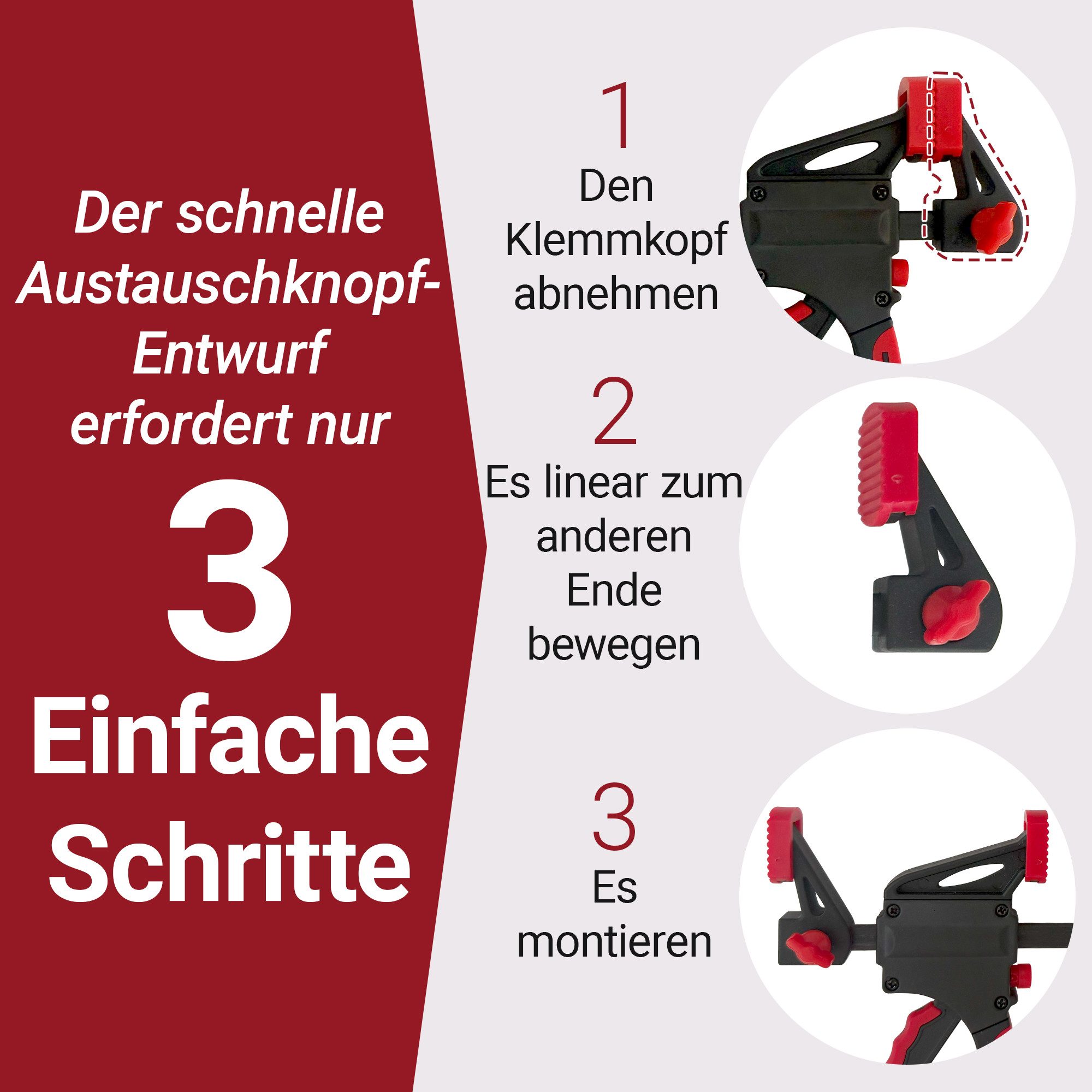 2 Stück C-Klemmen 11 Zoll (28 Cm) – Aus Hochkohlenstoffstahl, Öffnung 0–8 Cm, Für Schweißen & Holzarbeit