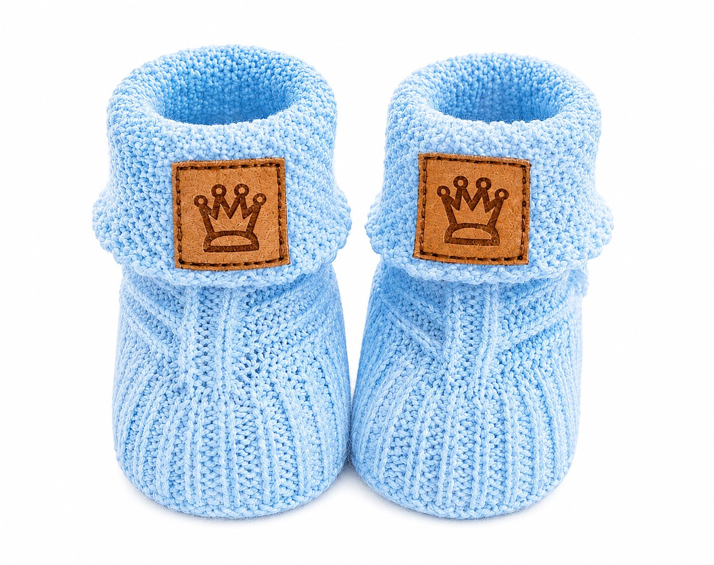 La Bortini Füßlinge Baby Strickschuhe Socken Stricksocken Erstlingssocken Babyschuhe weich, für Neugeborene Babys