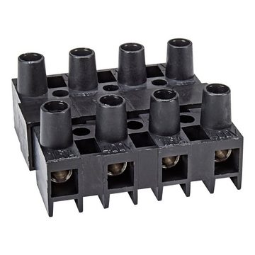 tomzz Audio Universal Steckverbinder Klemmverbinder 4polig schwarz für Kabel bis 4 KFZ-Adapter