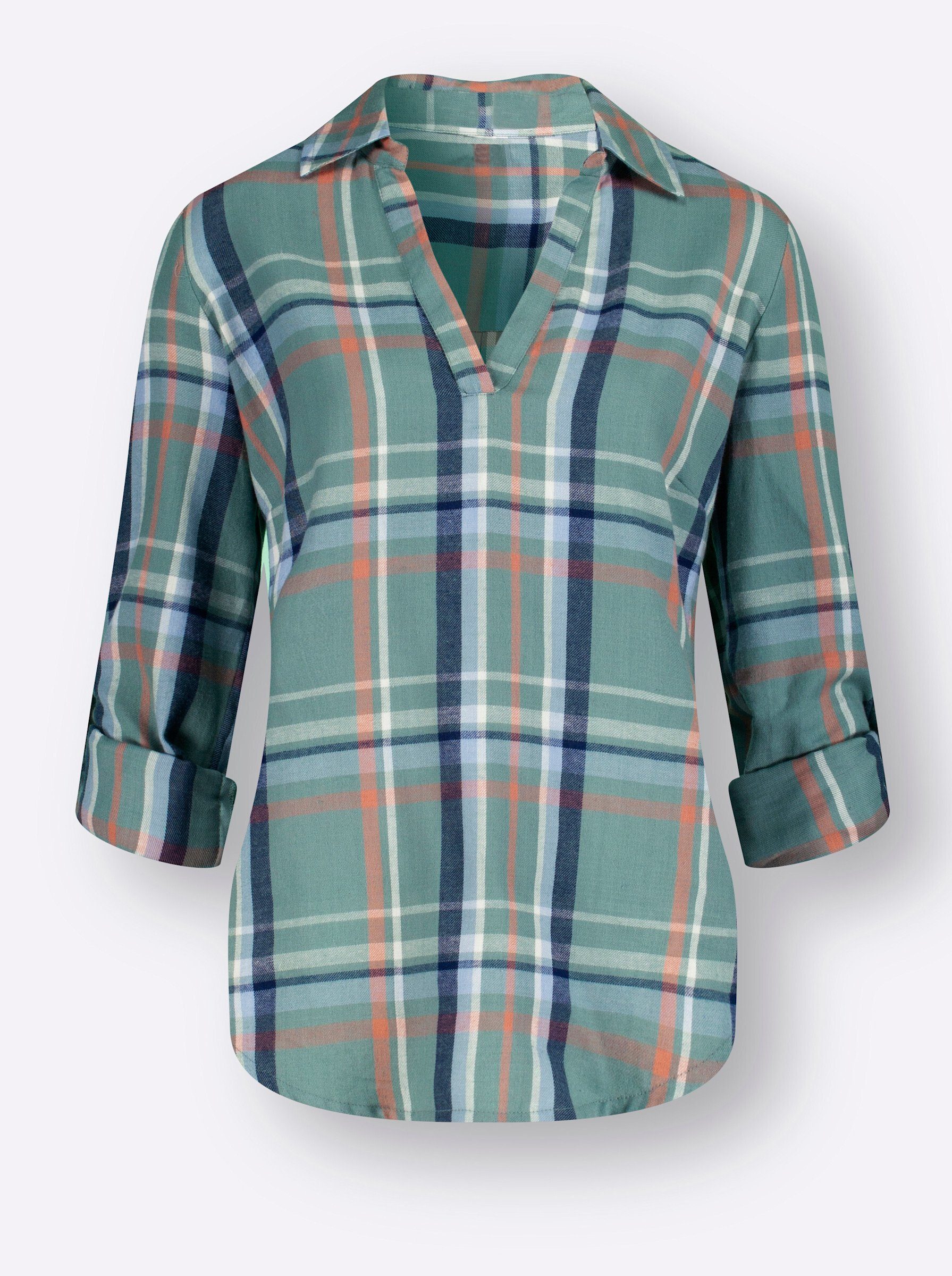 Witt Klassische Bluse Flanellbluse .