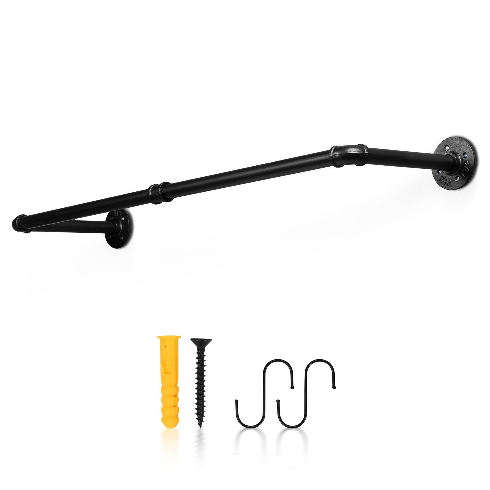 Clanmacy Kleiderstange Kleiderständer Garderobe Garderobenstange 92cm Schwe günstig online kaufen