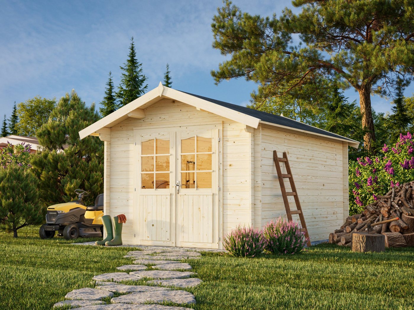 Palmako Gartenhaus Lotta 10,0 Holzhaus B... Palmako Gartenhaus Lotta 10,0 Holzhaus B...