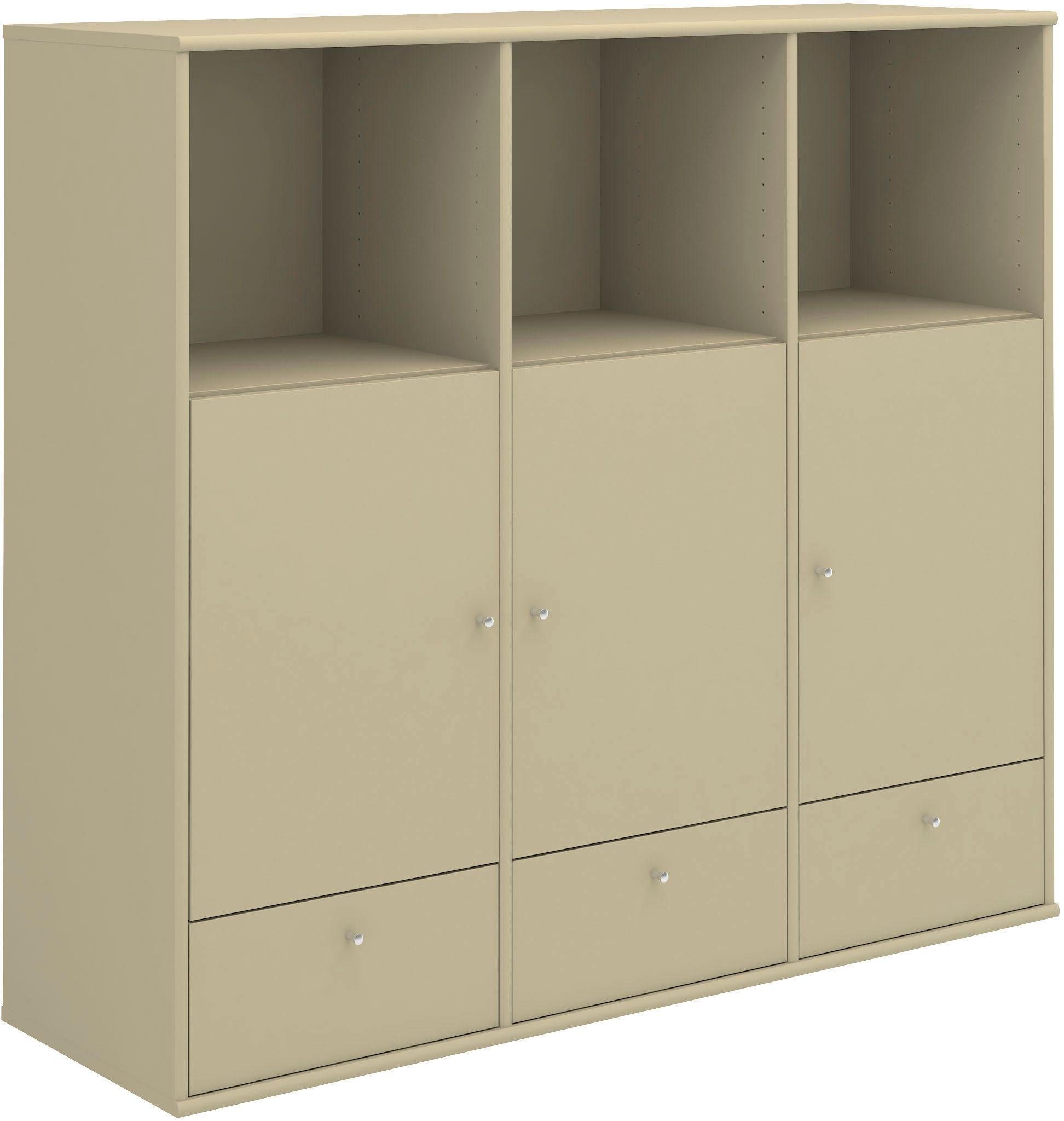 Hammel Furniture Highboard Mistral Hochkommode, Hochschrank, mit Türen und Schubladen, Breite: 133cm, anpassungsbar Designmöbel
