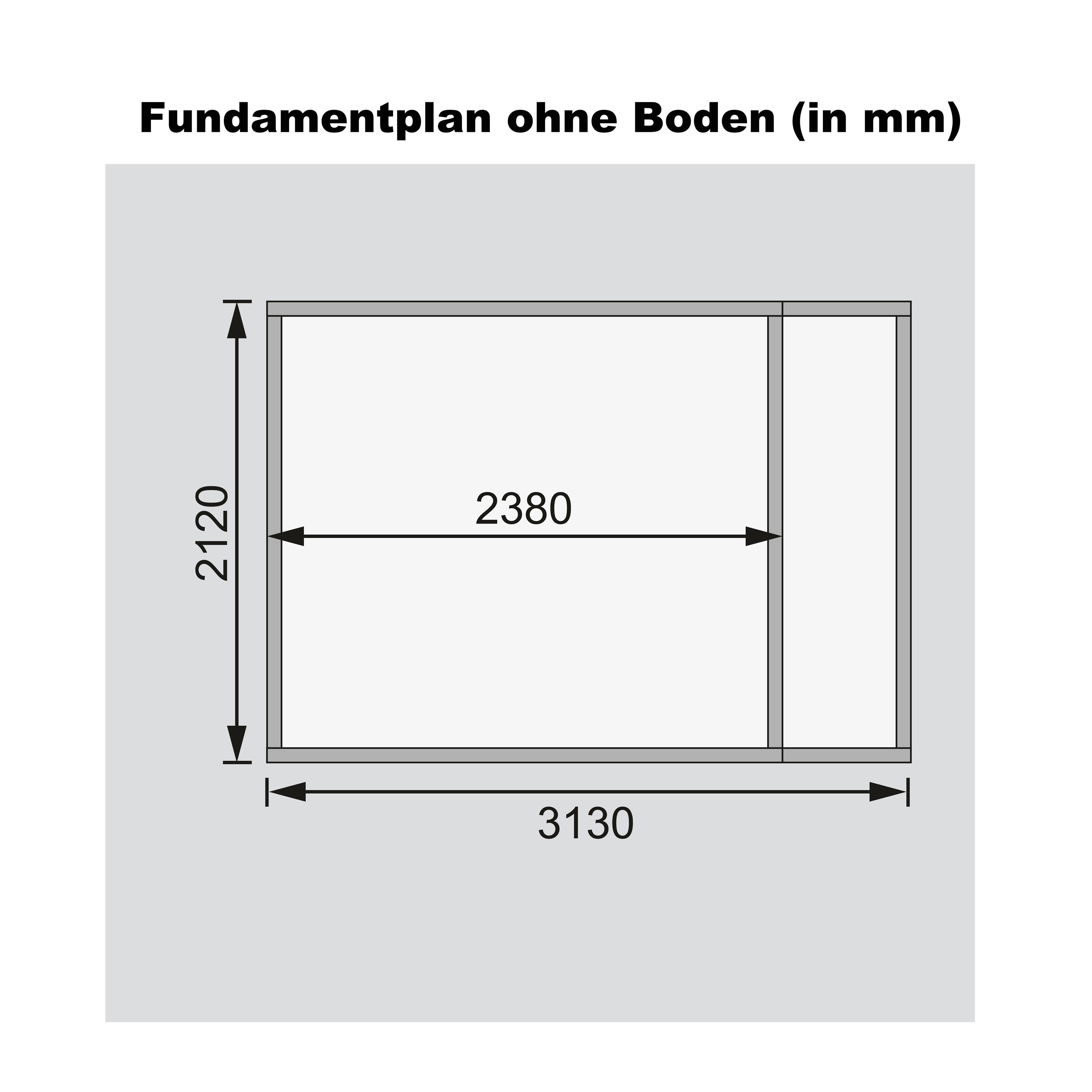 3, Gartenhaus 342x238 cm BxT: Karibu Retola