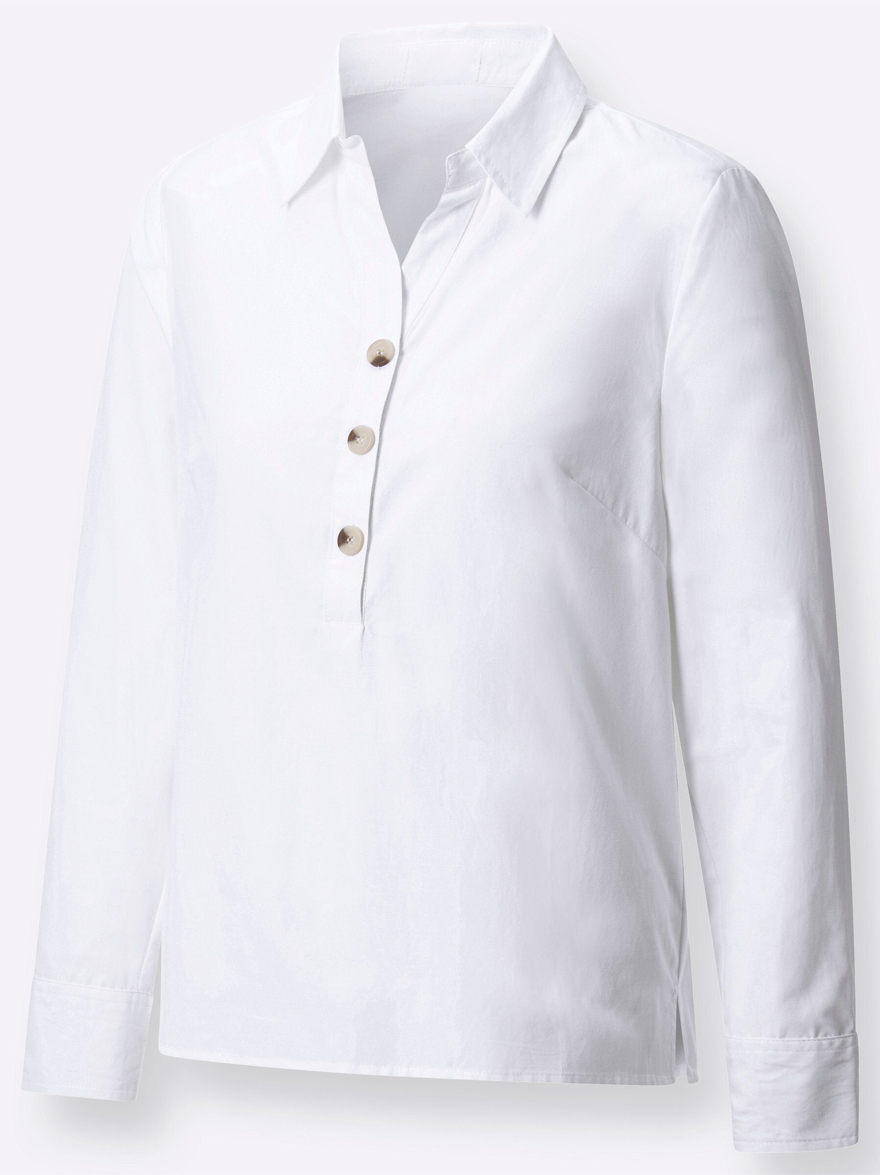 Klassische Bluse Bluse Langarm