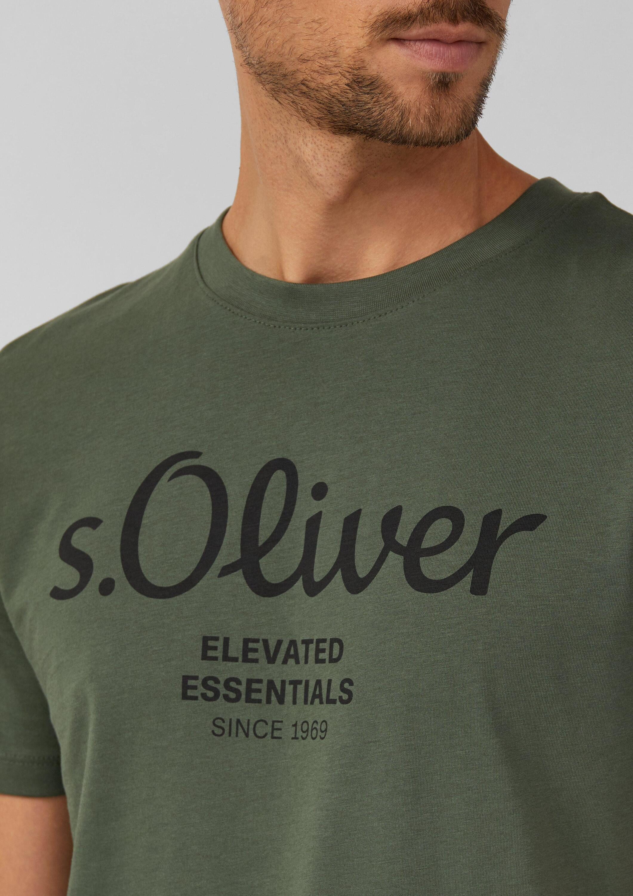 s.Oliver Kurzarmshirt T-Shirt 2er-Pack Jersey-T-Shirt mit Kurzarm und Rundhalsausschnitt